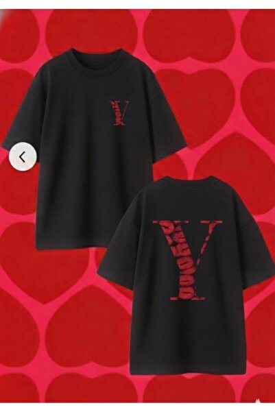 playwear Tricou oversize cu imprimeu PLAY WEAR Y HARFİ la spate și imprimeu l...