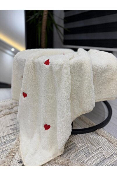 Minizade Heart Embroidered Welsoft 90*100 cm Baby Blanket
