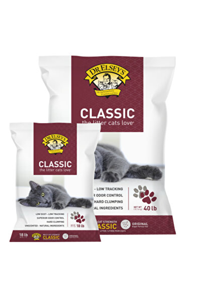 Genericc رمل قطط كلاسيكي عالي التكتل من دكتور إلسي، عديم الرائحة، 8.16 كجم