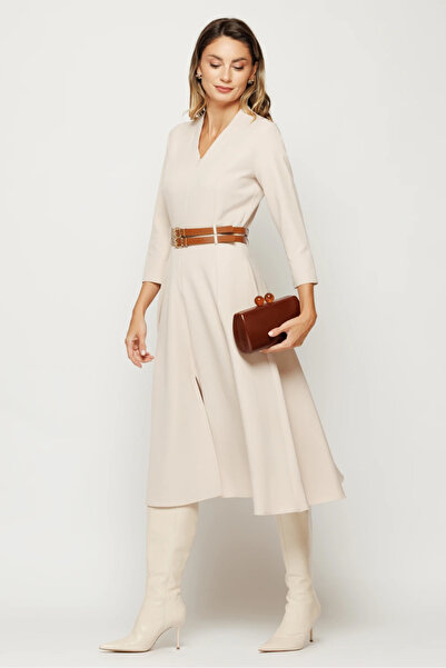 Ejolie Adara beige dress