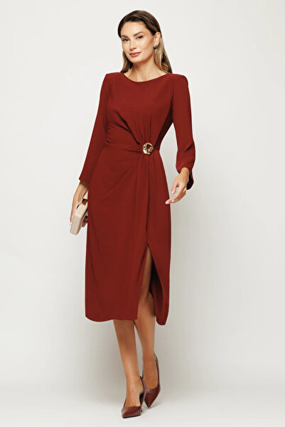 Ejolie Selma burgundy dress