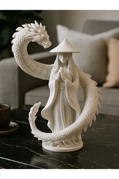 Sizseyy Ejderha Muhafızı Heykel Biblo Dekoratif Obje