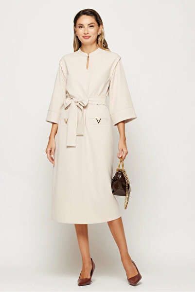 Ejolie Dianne beige dress