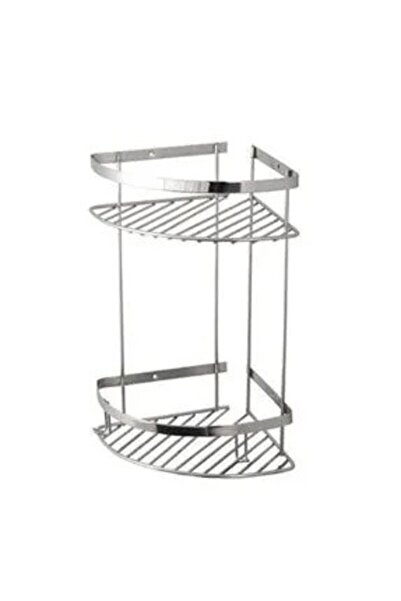 nalburzade Diba 2-Piece Chrome Bathroom Corner Holder 304