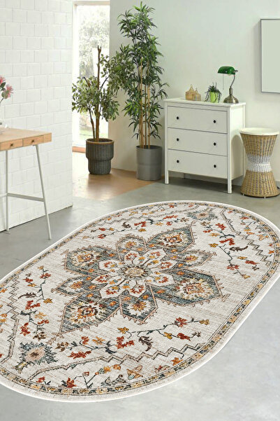 Halise Home Kaymaz Taban Yıkanabilir Kalın Dokulu Halı & Yolluk & Mutfak Halısı