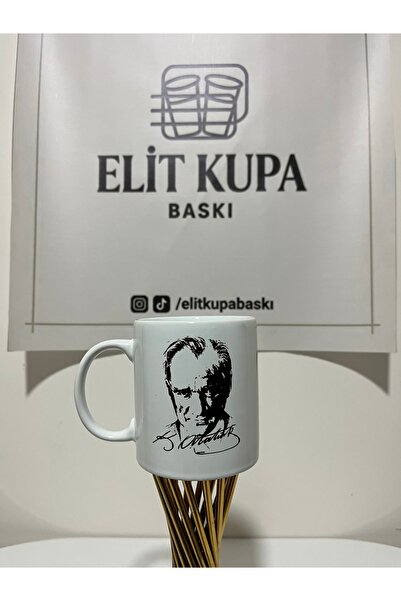 Elit Baskı Atatürk tasarımlı kupa bardak