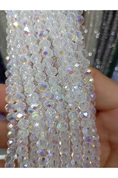 Ralp Moda 6 χιλιοστά Γυάλινες Κρυστάλλινες Χάντρες 20 Σειρές ΔΙΑΦΑΝΕΣ JANJANLI