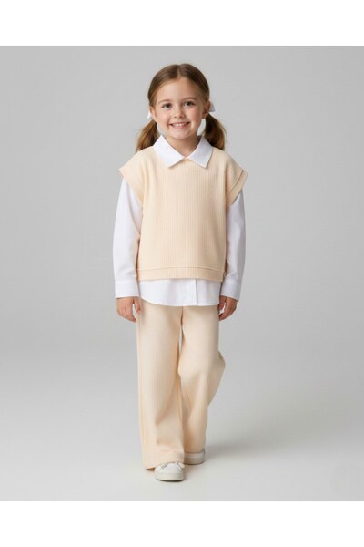 voyyo kids baby Girl's Thin Seasonal Sweater and Shirt Set for 5-6-7-8-9-10-1...