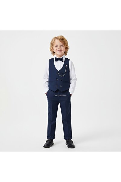 SeaBubbles set cu vestă Costum pentru băiat cu papion