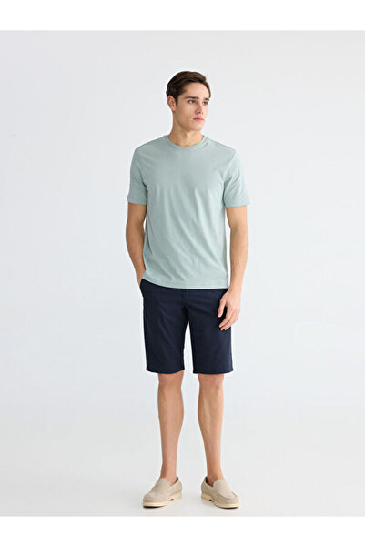 LC Waikiki Rmz Gi̇yi̇m Farkiyla Zero Roba Collar Combed Cotton Men's T-Shirt