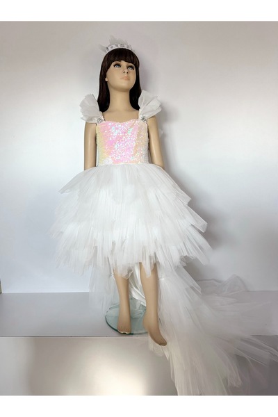 Lindissima Önu Kısa-Arkası Uzun, Kuyruğu Çıkabilen Abiye elbise