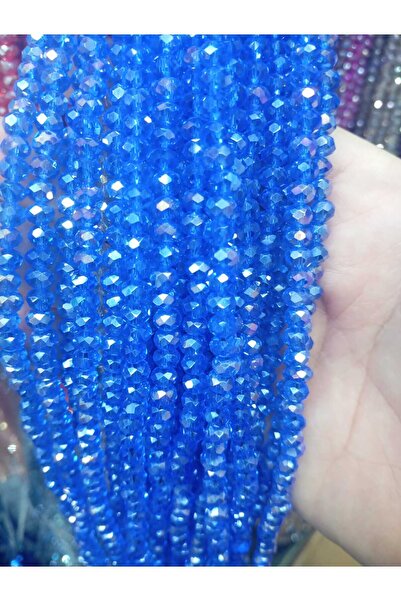 Ralp Moda 6 χιλιοστά Γυάλινες Κρυστάλλινες Χάντρες 20 Σειρές ROYAL BLUE