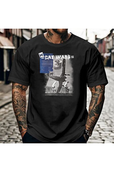 qubo sportswear & company Unisex Oversize Printed Cotton Crew Neck Short Slee...