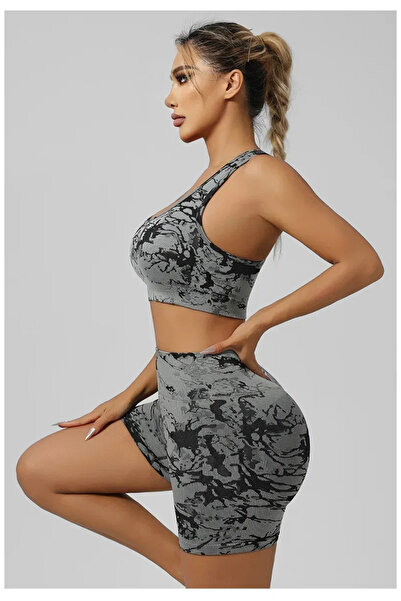 UNİBOX Women's Set, Bra and Shorts for Fitness and Physical Activities, Quick...