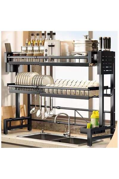 BLOOMING TIME Adjustable Telescopic Kitchen Organizer Shelf