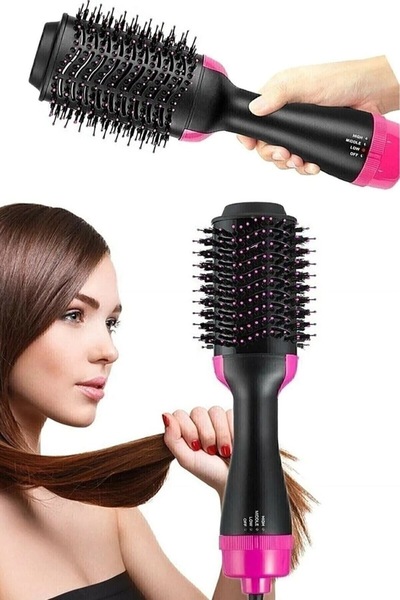 Genel Markalar 1200W Turbo Saç Şekillendirici ve Düzleştirici Fön Tarağı N-78...