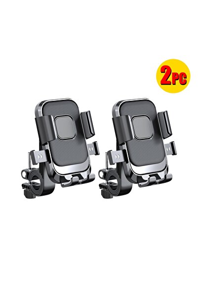 BUYMART حامل هاتف محمول للدراجة قابل للدوران 360 درجة - قطعتان - الأكثر مبيعًا