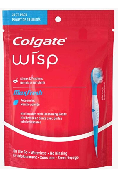 Colgate Wisp Sugar Free, Gluten Free Disposable Mini Toothbrush, Cool Mint - ...