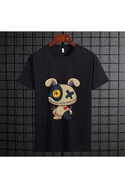 LELVANİ Dark Cute Bunny Printed Tshirt Unisex
