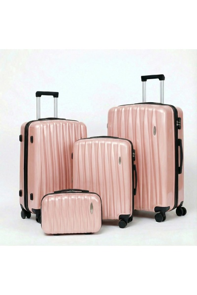 Flieger Luggage 4pcs Luggage, ABS Suitcase,Spinner Wheels,Lightweight And Stu...