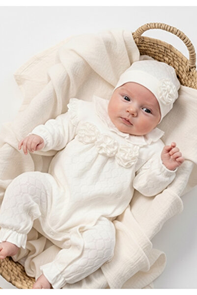 Cherub Baby Mira Elegance Floral Ruffle Baby Girl Romper