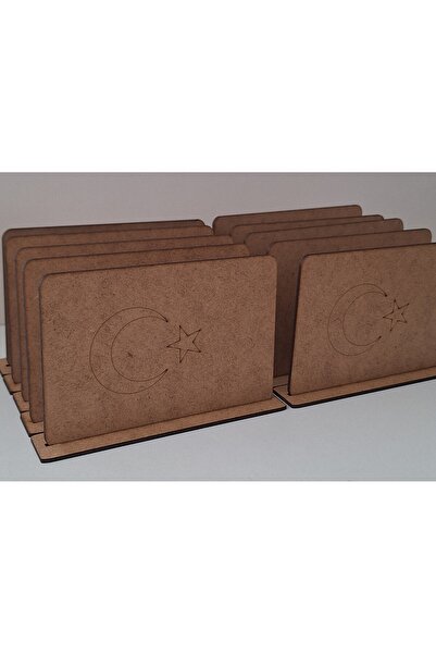 Ebrulisler 10 قطع من الأعلام التركية مع قواعد خشبية للأنشطة والفعاليات والتلو...