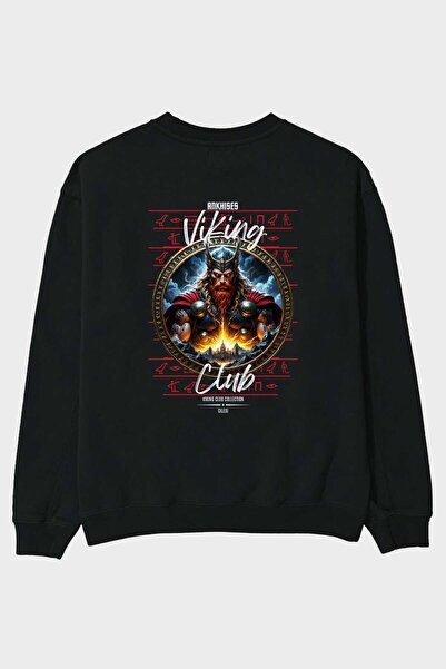 Ankhises Thor 1 Μαύρο φούτερ με στάμπα στο πίσω μέρος, ανδρικό, γυναικείο, un...