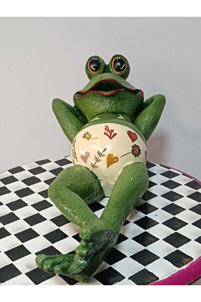 wowocraft Dinlenen Bikinili Kurbağa Dekoratif Biblo