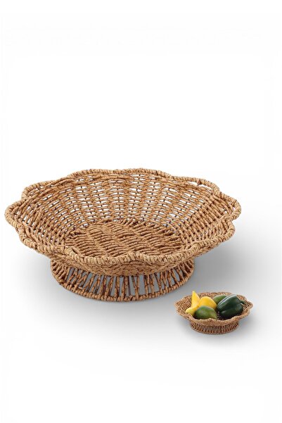 GLAMZE Hasır Meyvelik - Organizer