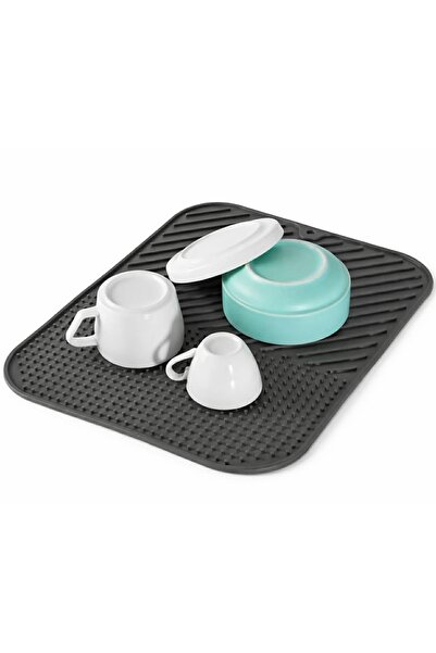 PUFO Dish drying mat- absorbent and non-slip support for plates and glasses, ...