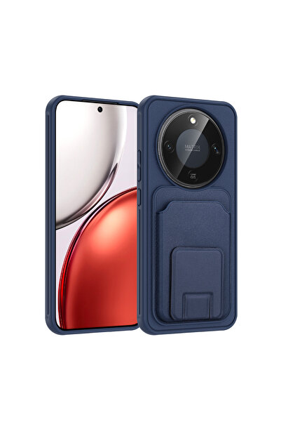 Tılsım Tekno Honor X9D Case Card Holder Pack Tpu Tstk Bikart Cover - Navy Blue