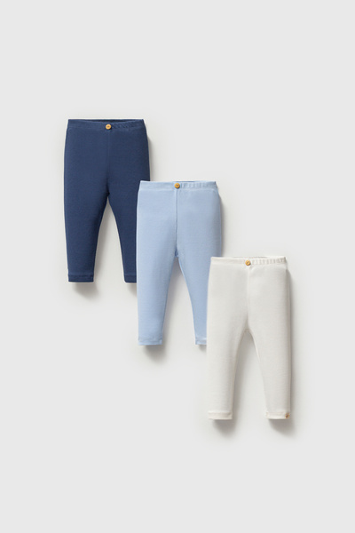 Alya&Alin Baby 3-Piece Ribbed Flexible Baby Tights 0-2 Years