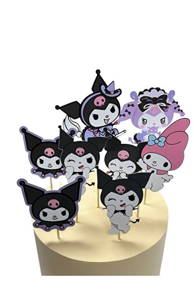 OGELAPARTY Konsept pasta kürdanı-Kişiye Özel Pasta Kürdanı Seti–Doğum Günü,Ba...