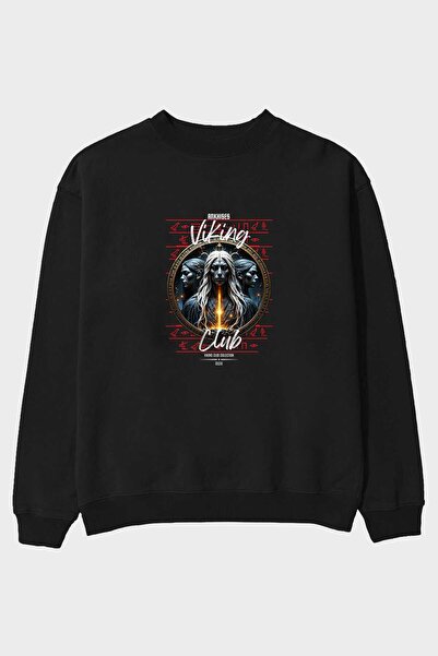 Ankhises Viking Mythology Series 24 Pre-Printed Oversize Sweatshirt Men Women...