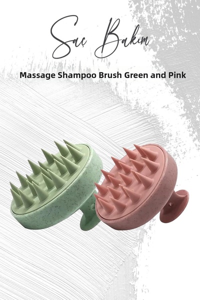 Düvenci Toptan Βούρτσα σαμπουάν μασάζ από μαλακή σιλικόνη σε ροζ και πράσινο ...