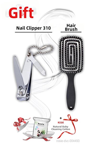 Tarko مقص أظافر 310 وفرشاة شعر سوداء هدية روزي