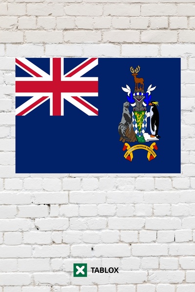 TABLOX Southern Georgia and South Sandwich Islands Decorative Painting Mdf Wo...