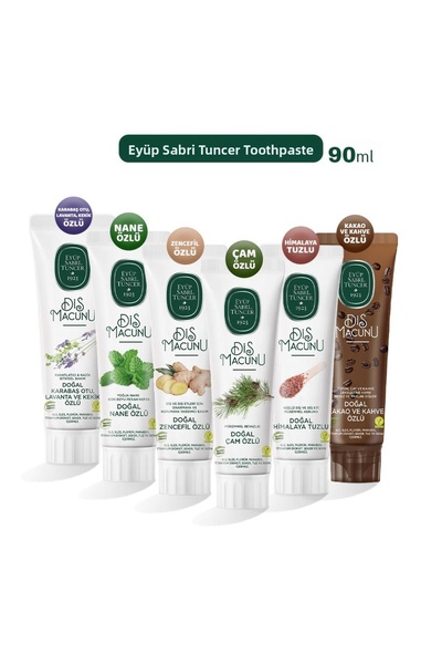 Eyüp Sabri Tuncer معجون أسنان هيمالايا، الكاكاو، اللافندر، النعناع، الزنجبيل ...