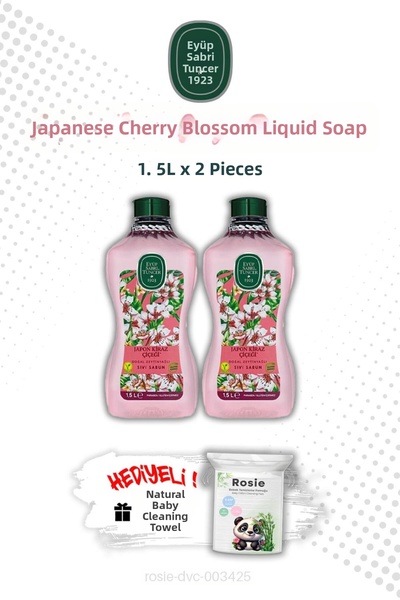 Eyüp Sabri Tuncer مع صابون سائل بزهر الكرز الياباني أيوب صبري تونجر 1.5 لتر ر...