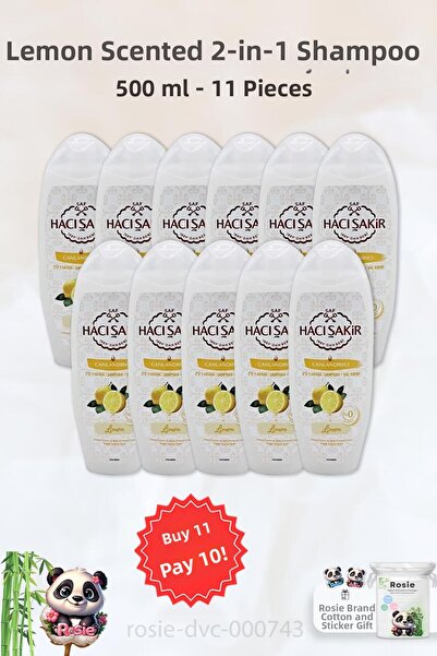 Hacı Şakir Hacı Şakir Lemon 2s - 500 ml Revitalizing Shampoo and ROSIE