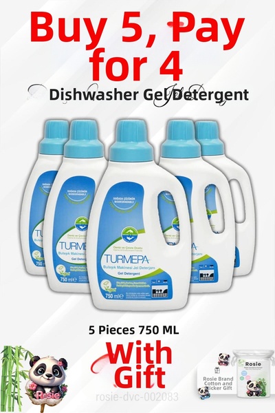 Turmepa Dishwasher Detergent 750 ml Buy 5 Get 4 Rosie Cotton