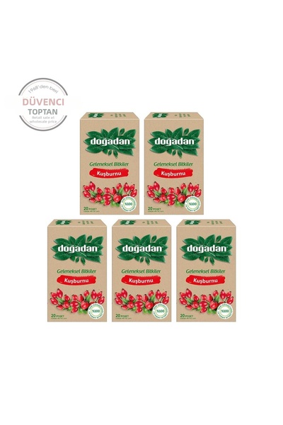 Doğadan شاي ثمر الورد 20 × 5 قطع