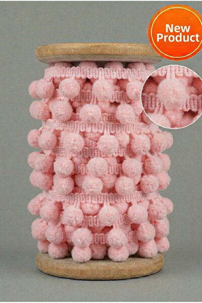 Massaltay Panglică cu pompon, 4 metri, panglică decorativă pentru decorare, p...