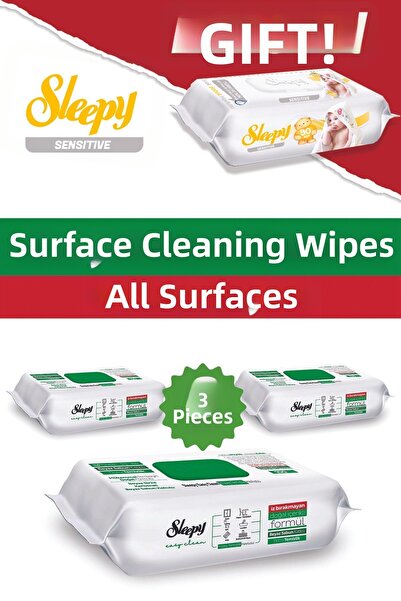 Sleepy صابون أبيض مع مضافات إيزي كلين 3×100 وسينسيتيف 90 هدية