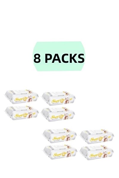 Sleepy الحساسة 90 ورقة 8 عبوات مناديل مبللة ومناشف
