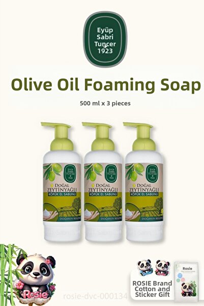 Eyüp Sabri Tuncer 500 ml Natural Olive Oil Foam Hand Soap - Natural ROSIE Cotton