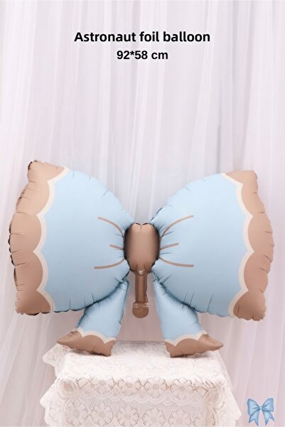 Bunloon Bow Shaped Foil Balloon 92X58 cm Baby Shower Party Decoration