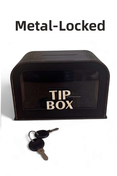 UNT Cutie modernă pentru băuturi din lemn – Cutie tip laser croială Lock / Negru