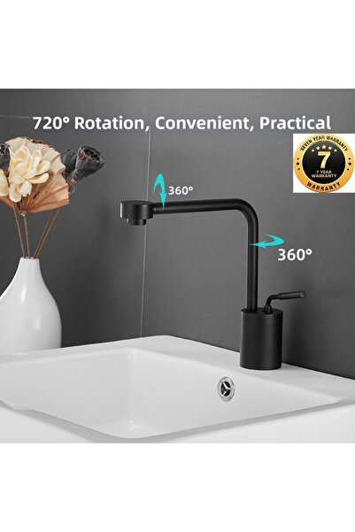 OEM صنبور حوض الحمام تصميم جديد باللون الأسود غير اللامع مع ضمان 7 سنوات مستورد