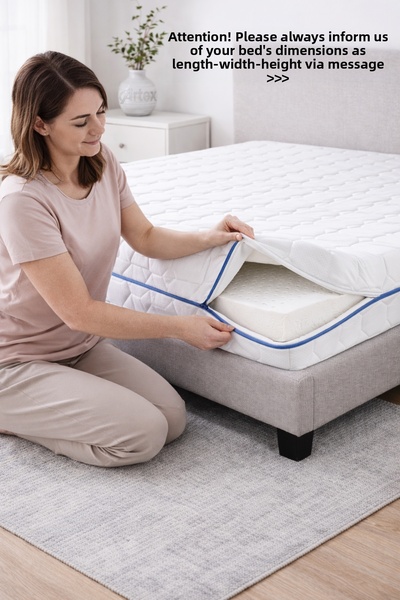 Artex غطاء سرير مبطن بسحاب من نوع Kılıf İnci مقاس 80x160، غطاء حماية للسرير ب...